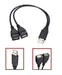 USB 2.0 Y Splitter Kabel Set à 2 Stk. | e-car-shop.com