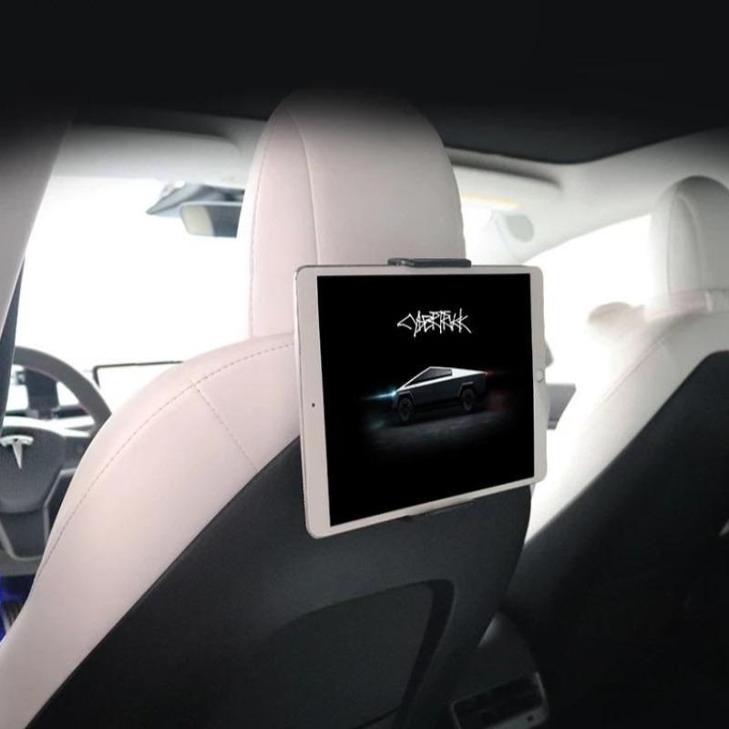 Für Tesla Modell 3/Y Zurück Sitz Telefon Halter mit 2 haken 360 ° Drehen  Stehen Auto Kopfstütze Halterung unterstützung Für Tablet PC iPad Mini -  AliExpress